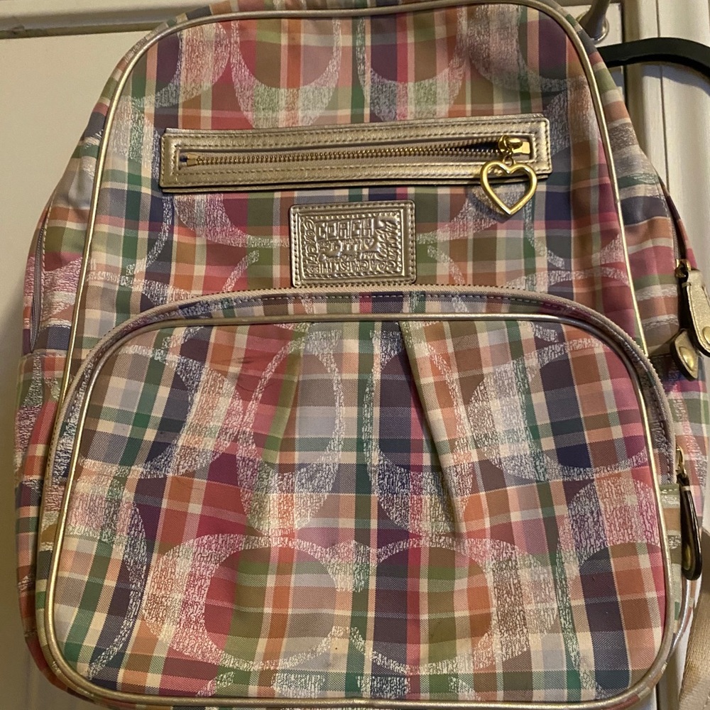 Pastel Coach Backpack